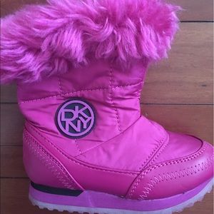 DKNY Pink Toddler Boots Size 7